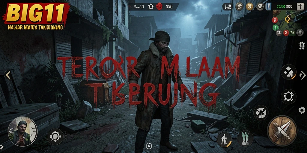 Tampilan gameplay menyeramkan yang penuh ketegangan dan misteri.