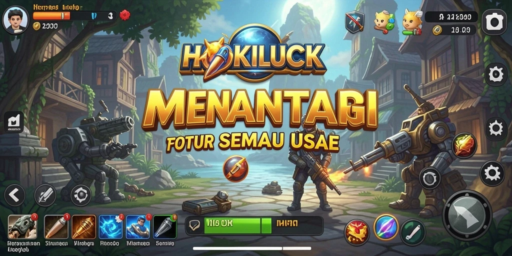 Tangkapan layar HOKILUCK menunjukkan aksi strategis yang mendebarkan.