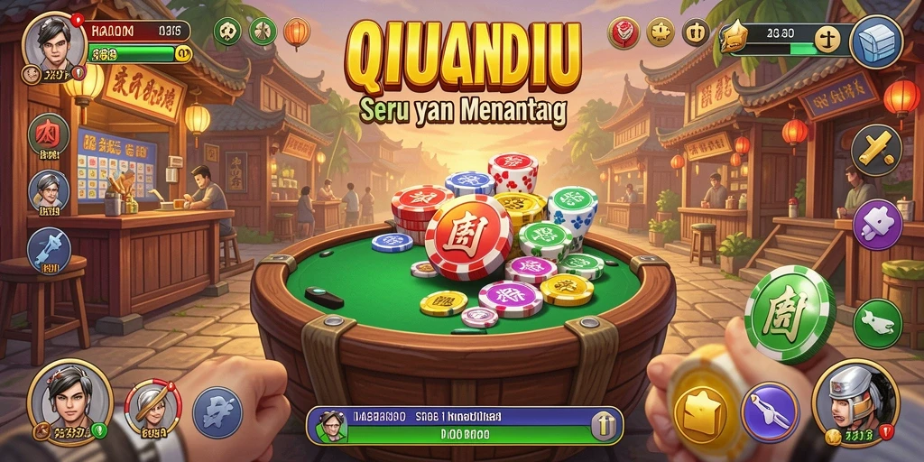 Tampilan gameplay KAGANDAN yang menarik dalam permainan QiuQiu.