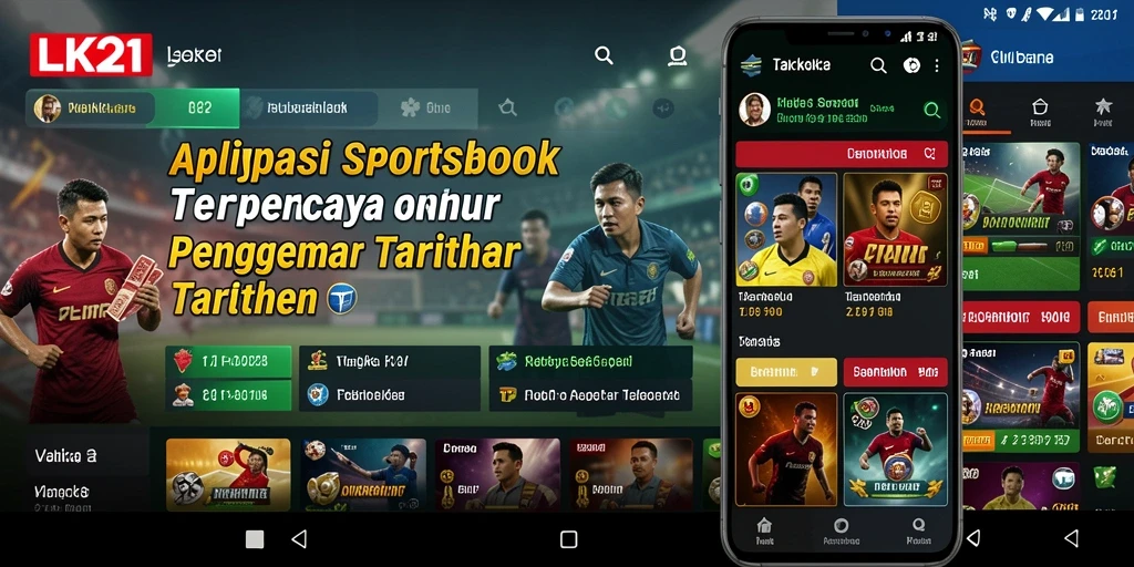 Screenshot gameplay LK21 yang menampilkan taruhan olahraga.