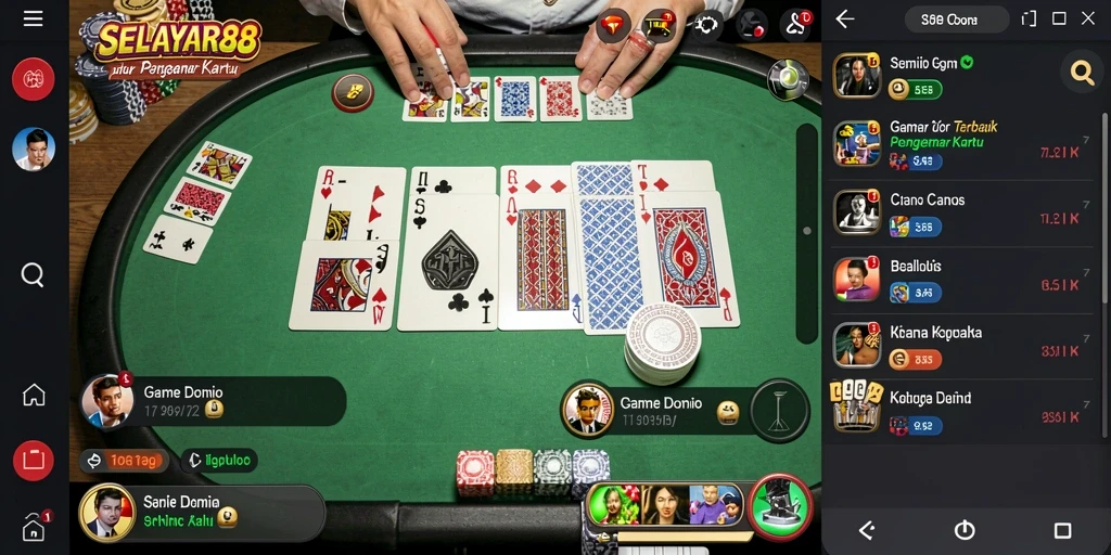 Tampilan permainan Domino yang seru di SELAYAR88.