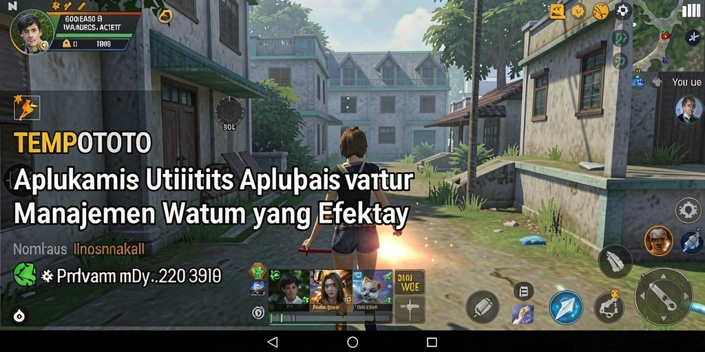 Tampilan antarmuka pengguna TEMPOTOTO yang intuitif dan sederhana.